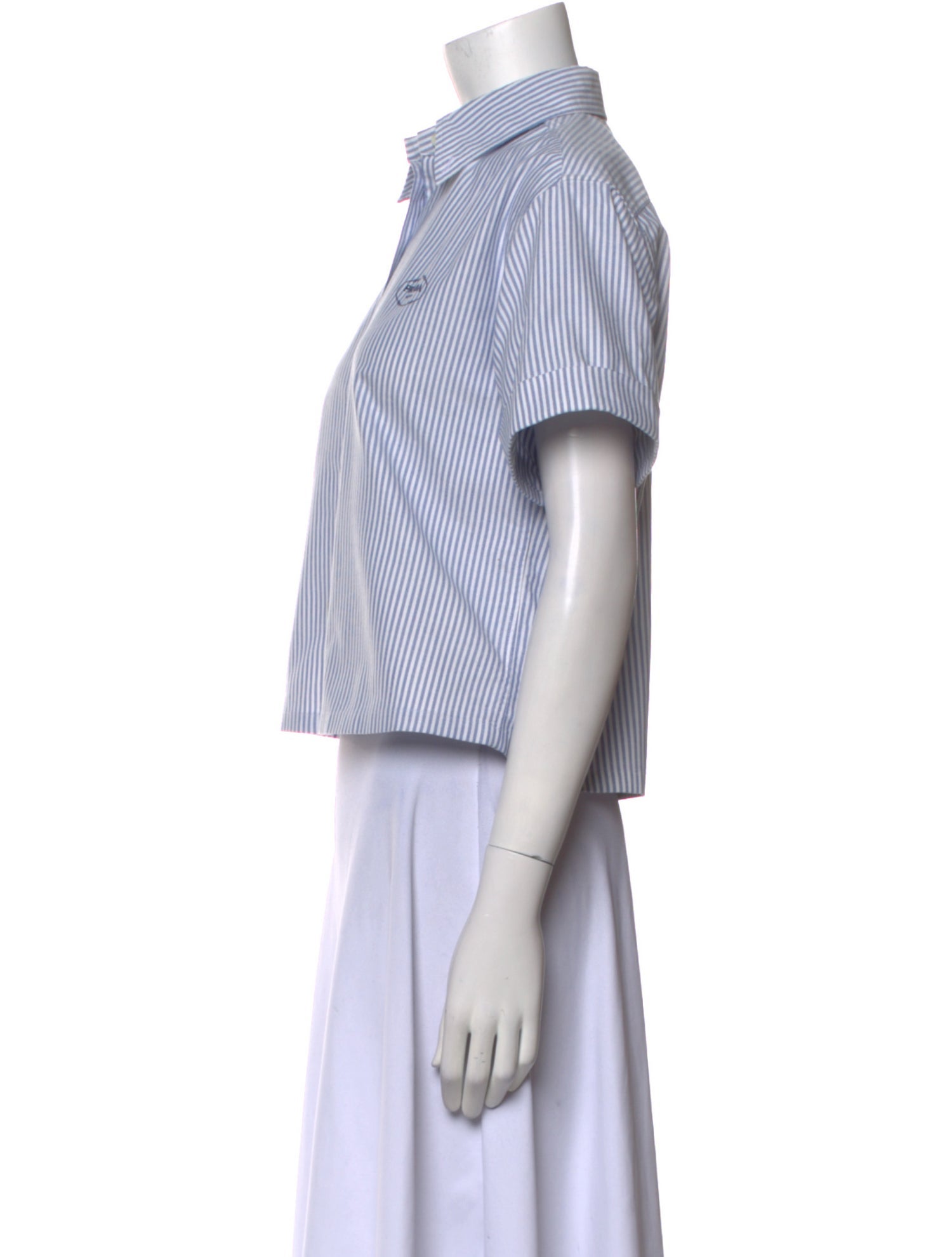 Prada 2023 Striped Button-Up Top