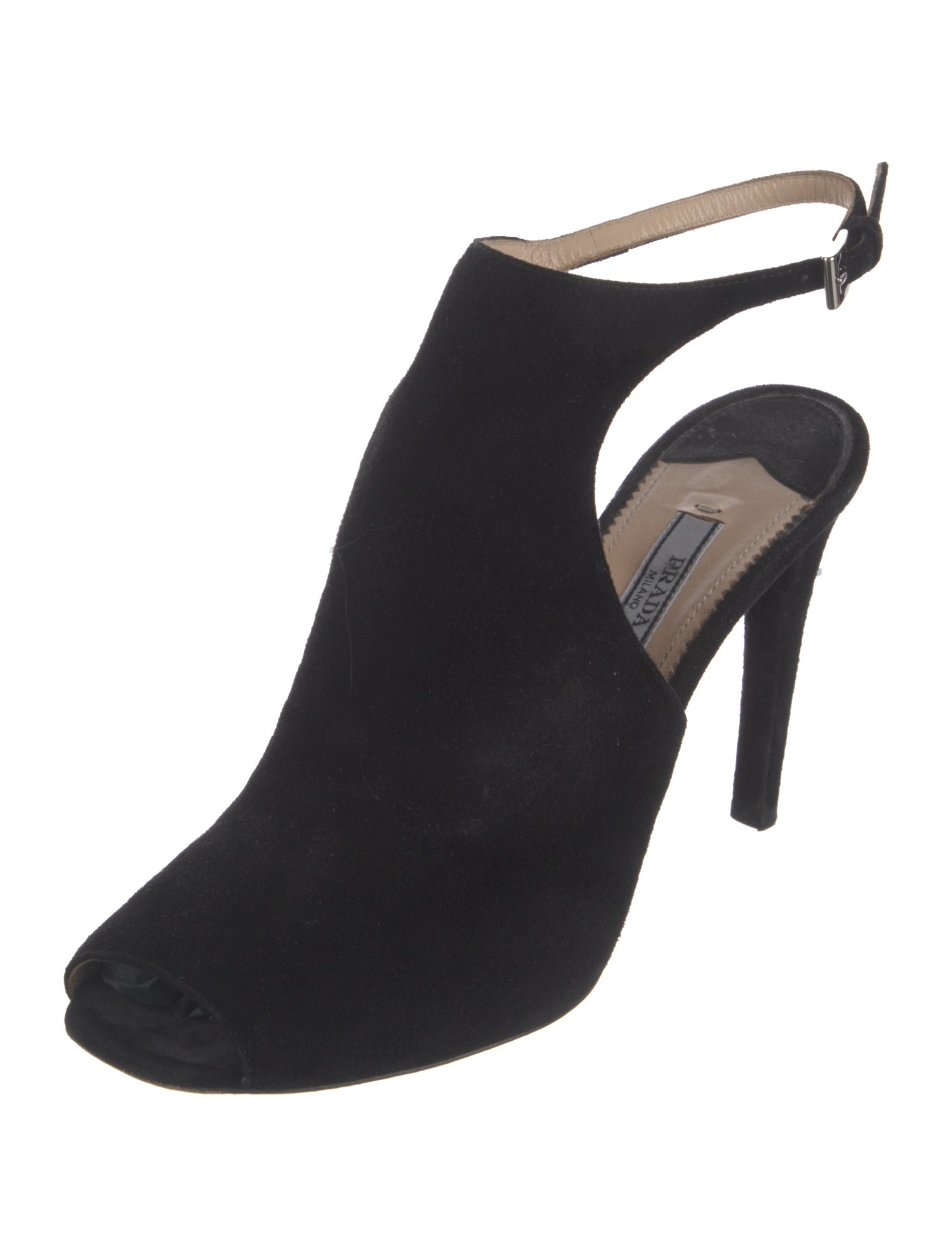 Prada Suede Slingback Pumps