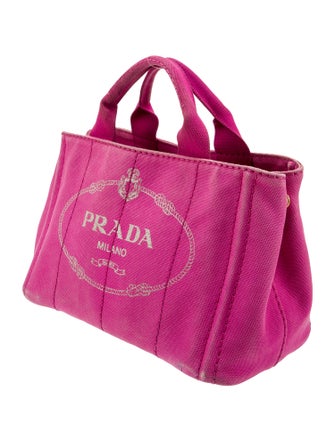 Prada Enameled Metal Triangle Top Handle Bag Small