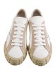 Prada Canvas Colorblock Pattern Sneakers