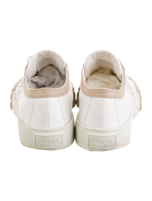 Prada Canvas Colorblock Pattern Sneakers