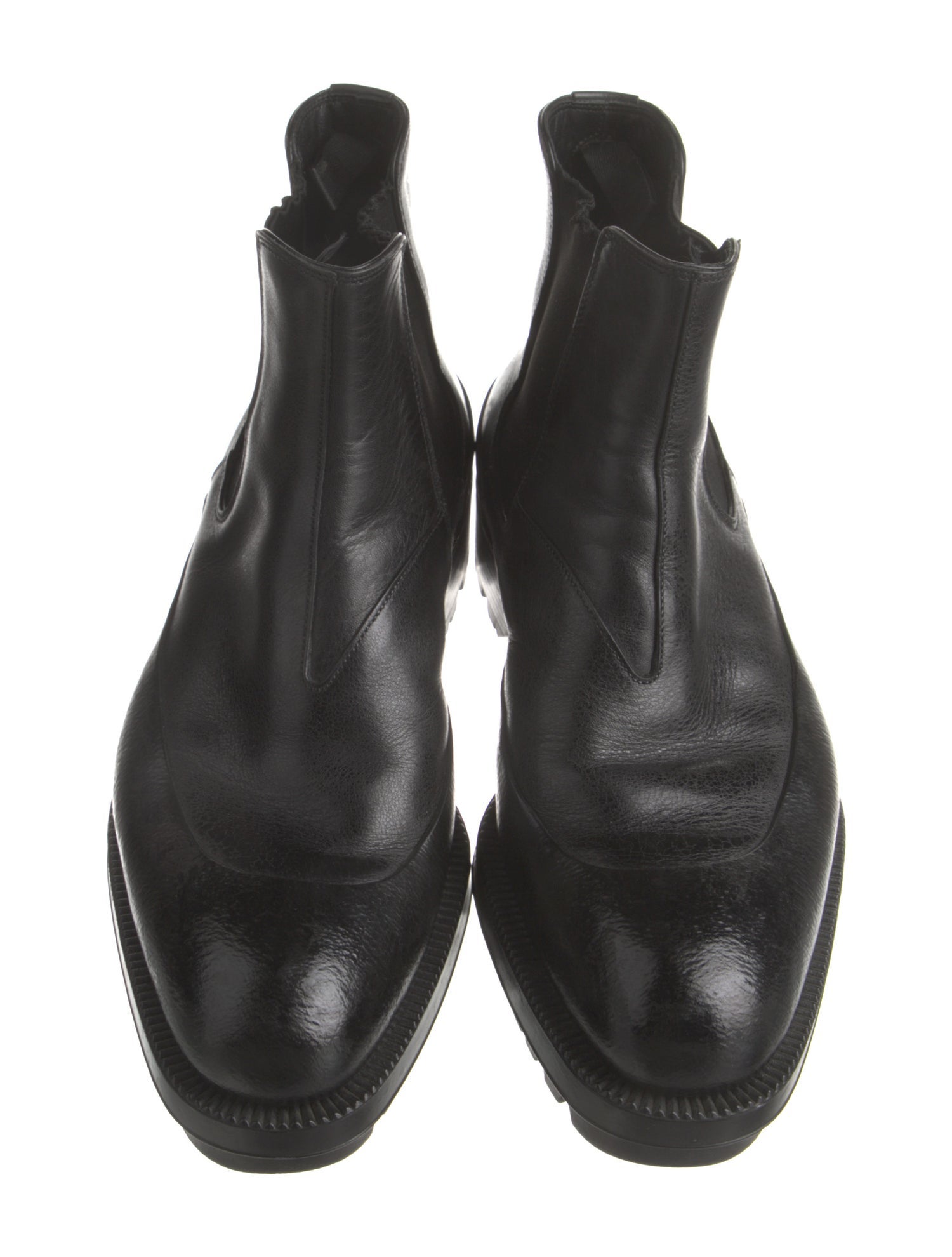 Prada Vintage Late 1990's - Early 2000's Chelsea Boots