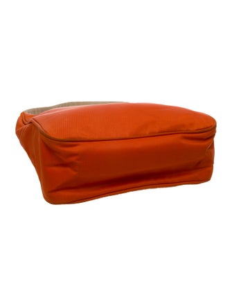 Prada Enameled Metal Triangle Top Handle Bag