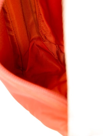 Prada Enameled Metal Triangle Top Handle Bag