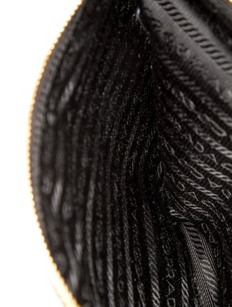 Prada Enameled Metal Triangle Clutch