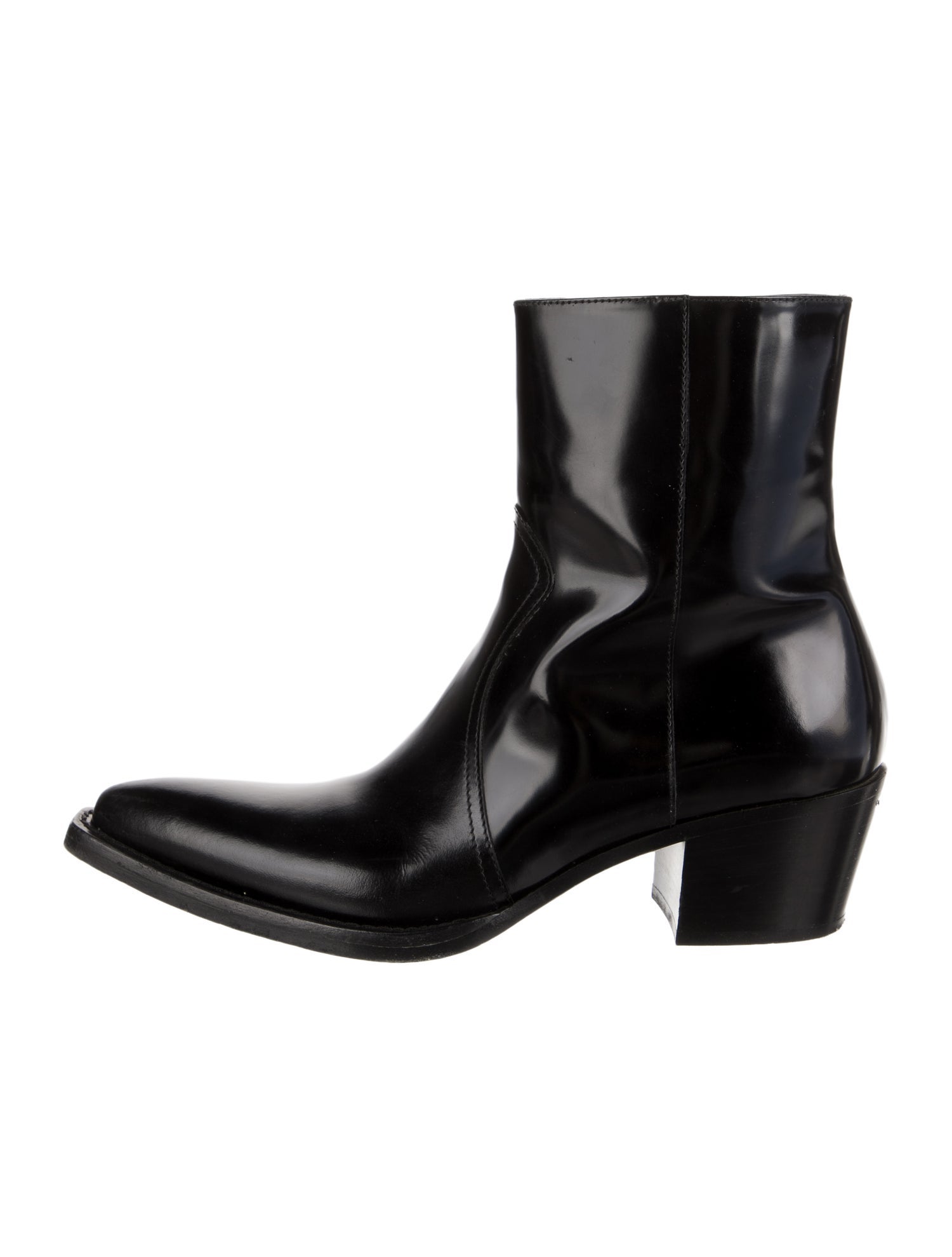 Prada Leather Western Boots