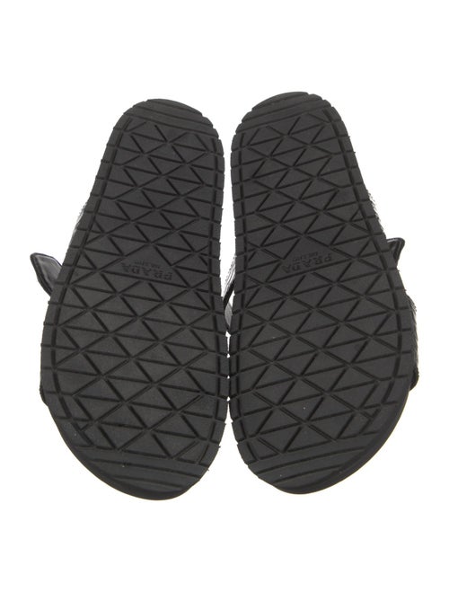 Prada Embossed Leather Slides