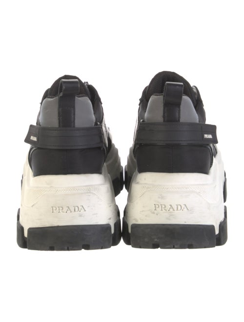 Prada Leather Colorblock Pattern Chunky Sneakers