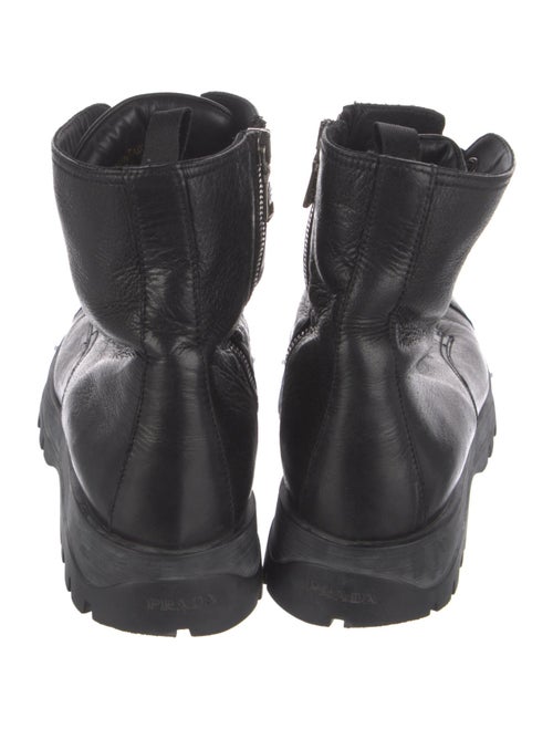 Prada Leather Combat Boots