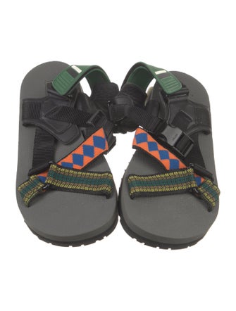 Prada Canvas Printed Sandals