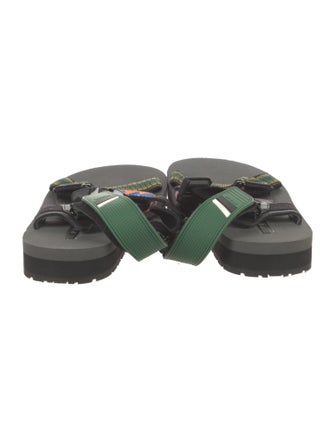 Prada Canvas Printed Sandals