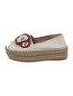 Prada Leather Colorblock Pattern Espadrilles