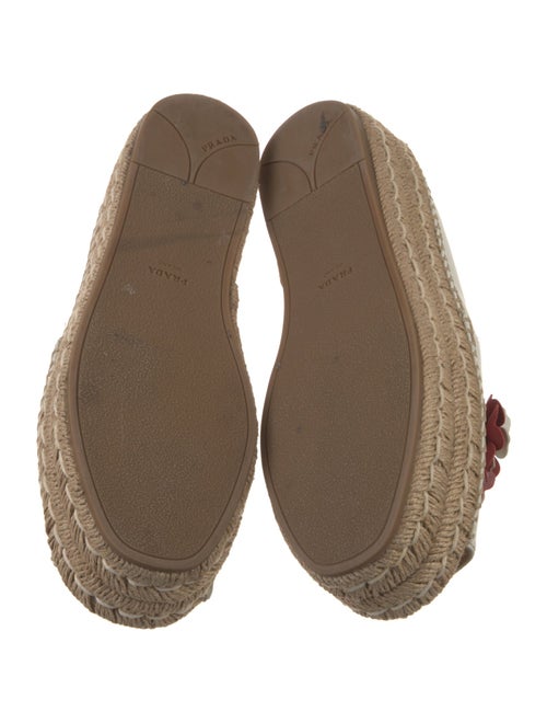 Prada Leather Colorblock Pattern Espadrilles