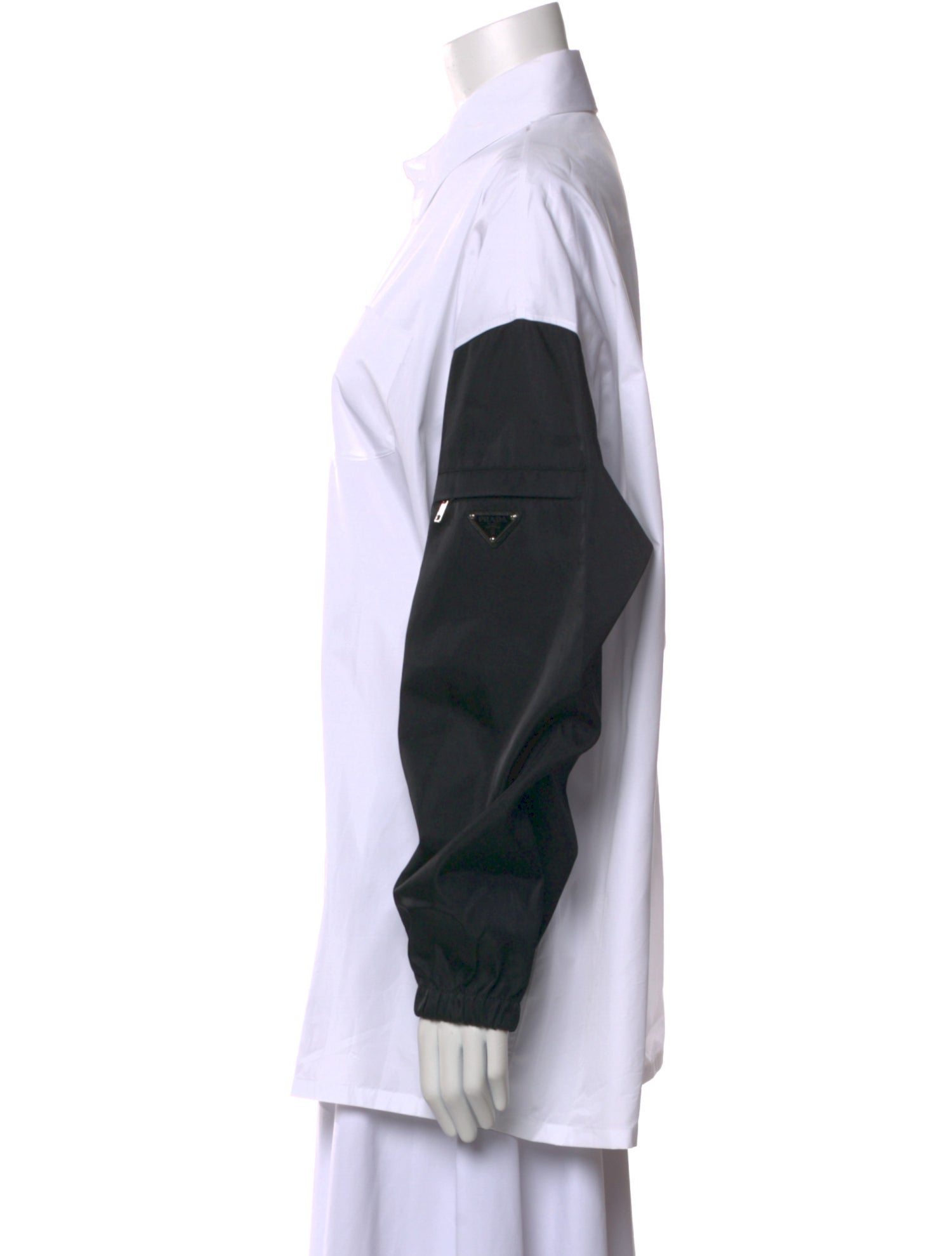 Prada 2021 Re-Nylon Button-Up Top