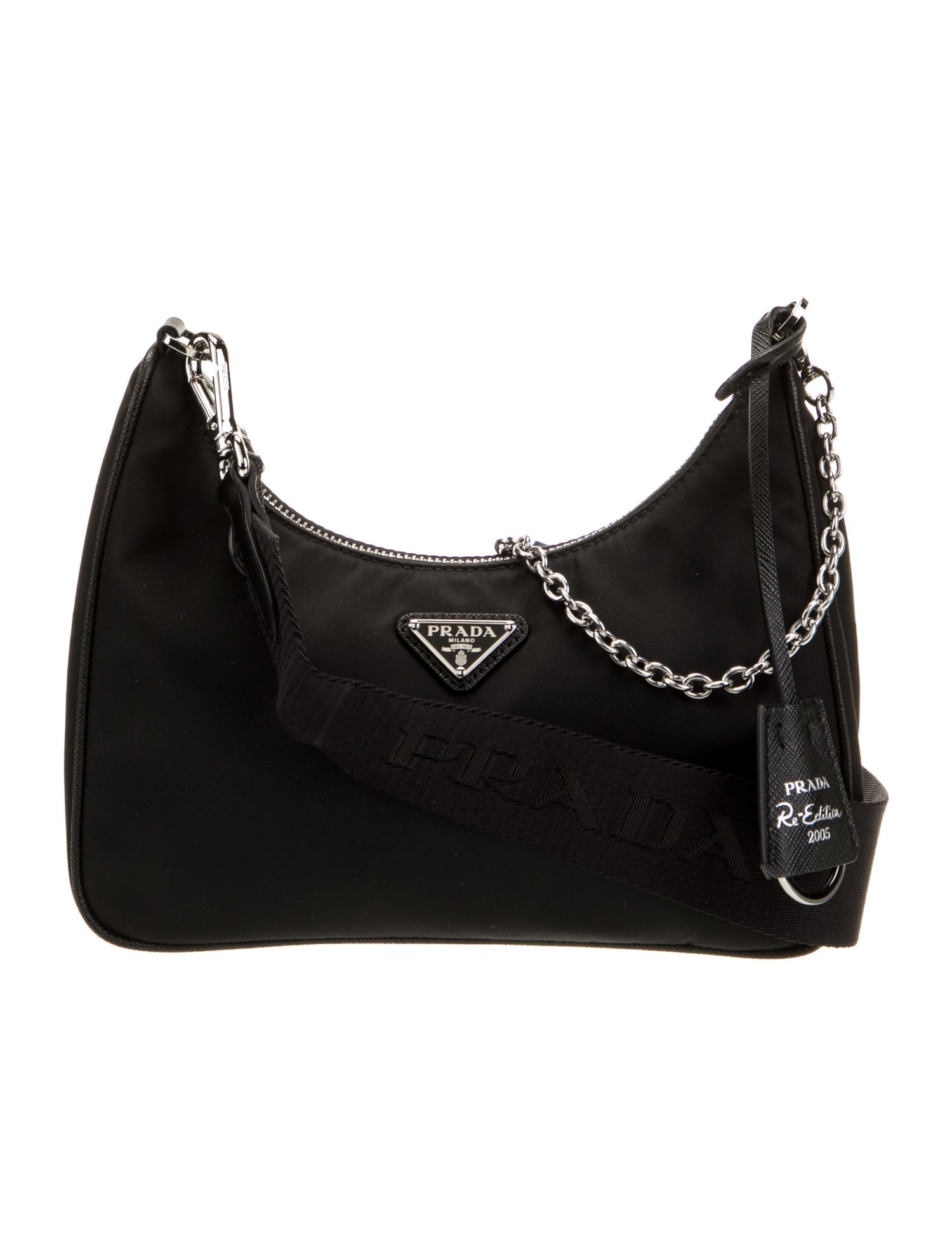 Prada Enameled Metal Triangle Re-Edition 2005 2022