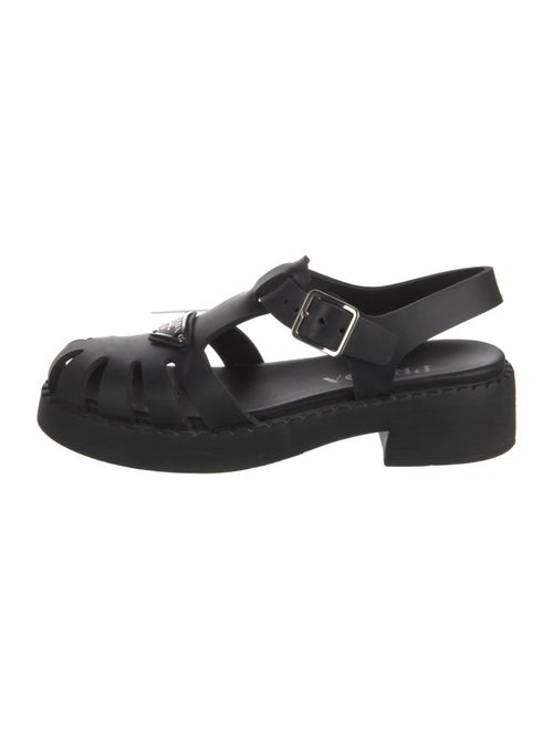 Prada Rubber Slingback Flats