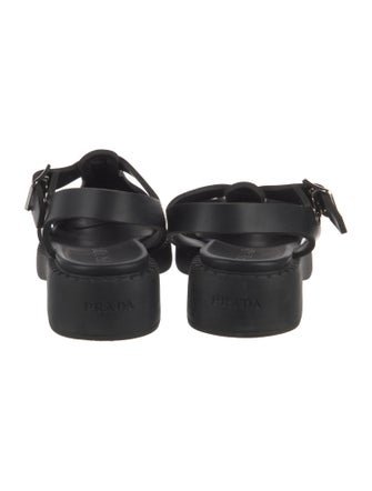 Prada Rubber Slingback Flats