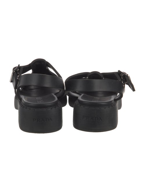 Prada Rubber Slingback Flats