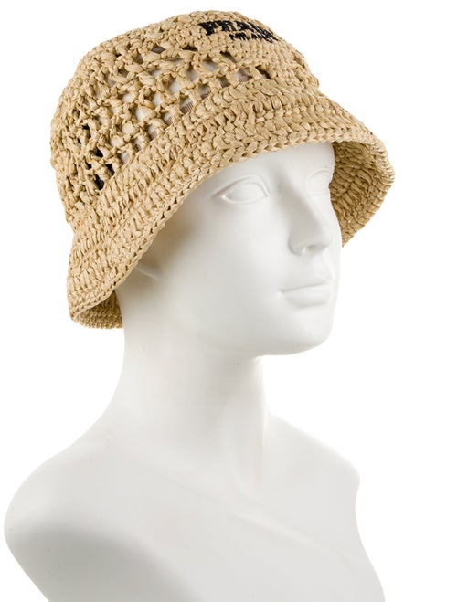 Prada Raffia Bucket Hat