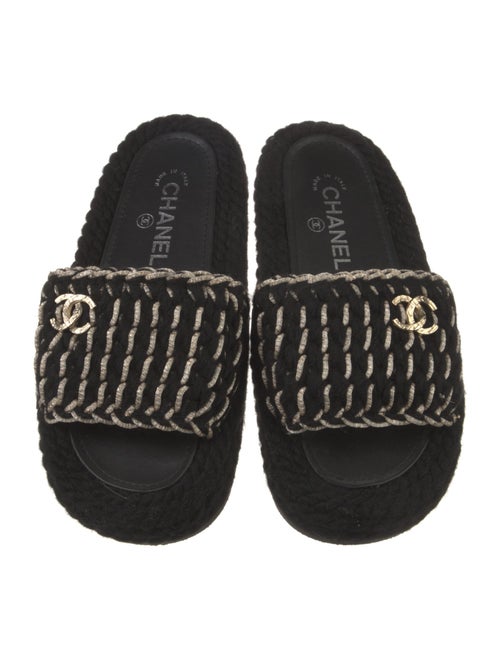 Chanel 2022 Interlocking CC Logo Slides