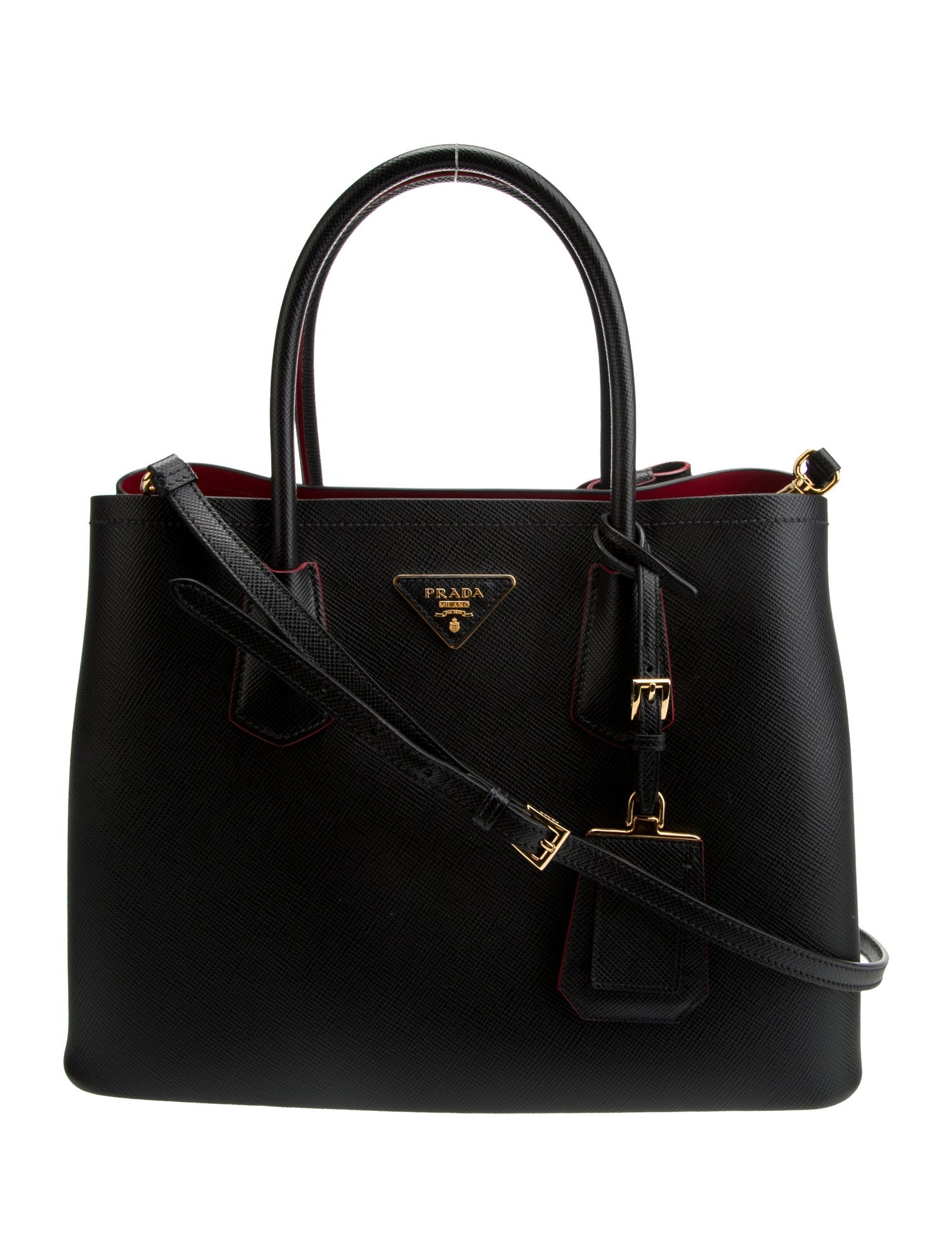 Prada Signature Medium Double Saffiano leather bag Medium