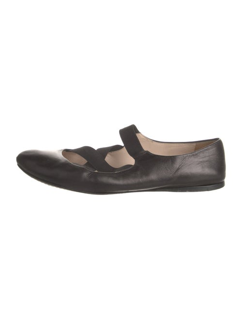 Prada Leather Mary Jane Flats