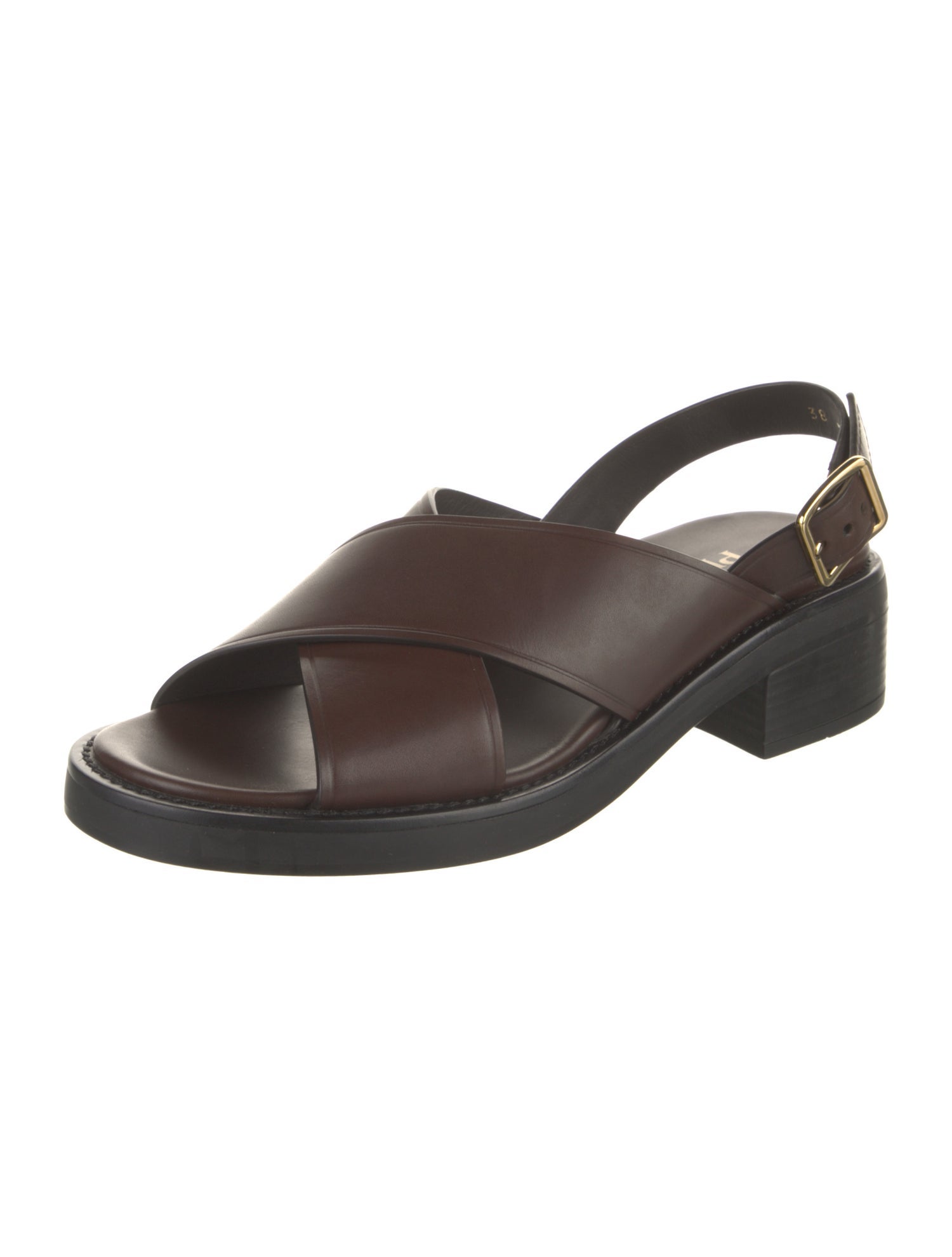 Prada Leather Slingback Sandals