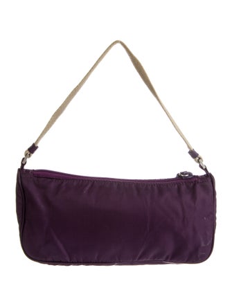 Prada Enameled Metal Triangle Top Handle Bag