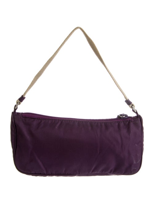 Prada Enameled Metal Triangle Top Handle Bag