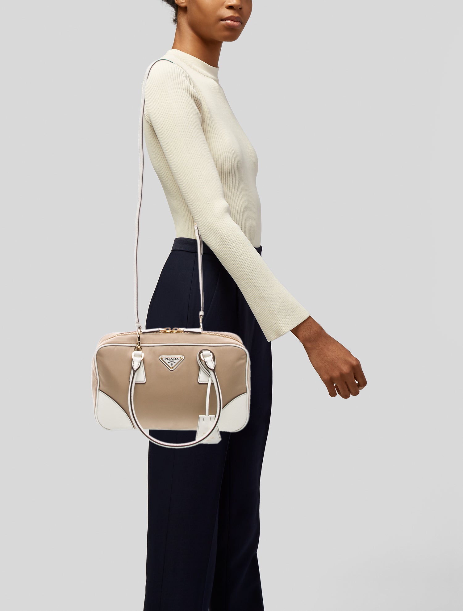 Prada Saffiano Leather Bauletto