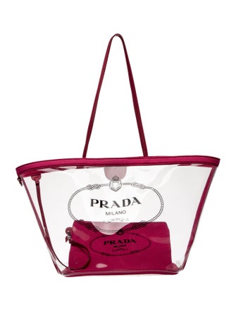 Prada PVC Plex Shopper Tote