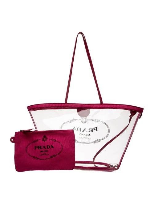 Prada PVC Plex Shopper Tote