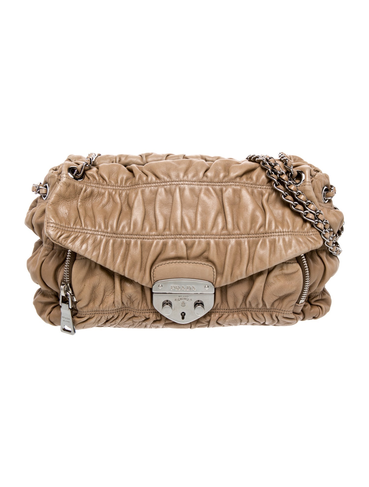 Prada Nappa Gaufre Leather Shoulder Bag