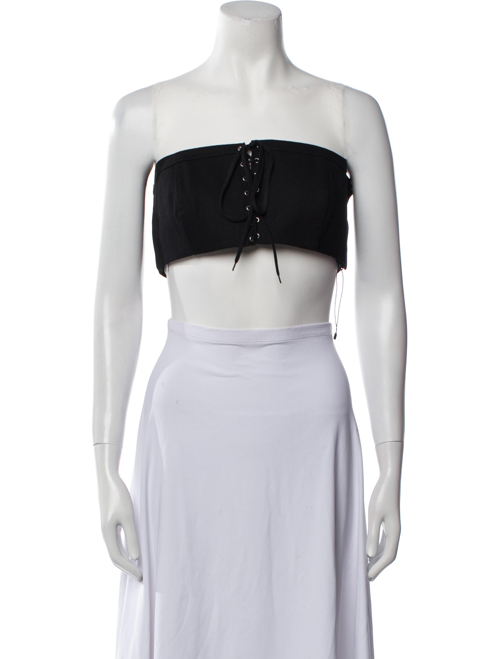 Prada 2022 Strapless Crop Top