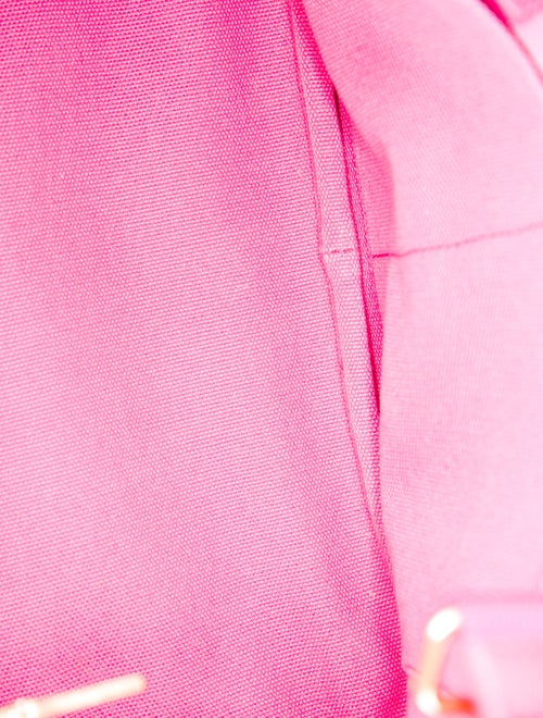 Prada Enameled Metal Triangle Top Handle Bag