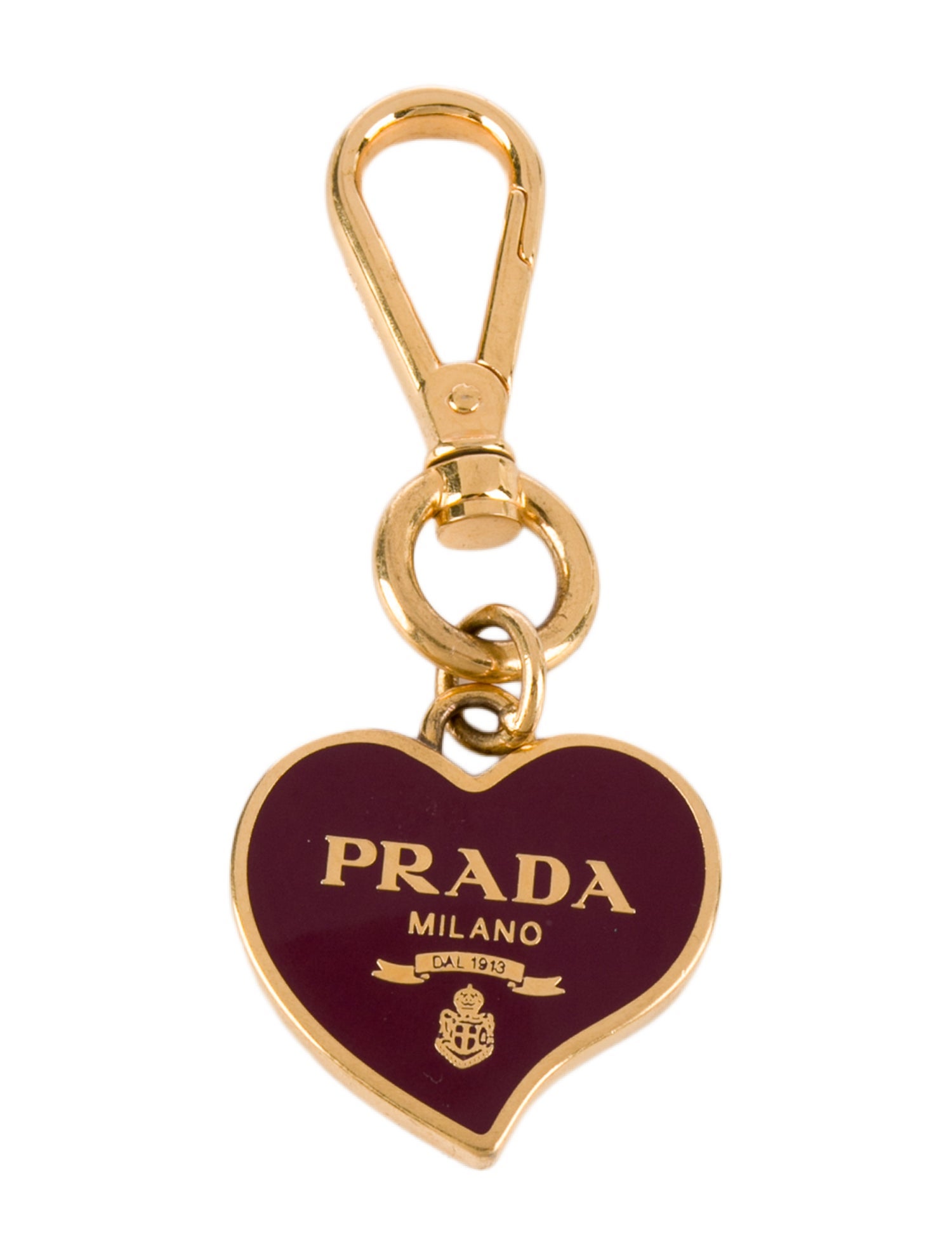 Prada Heart-Shaped Keychain