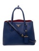 Prada Saffiano Cuir Leather Double Bag Medium