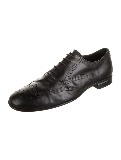 Prada Leather Lasercut Accents Brogues