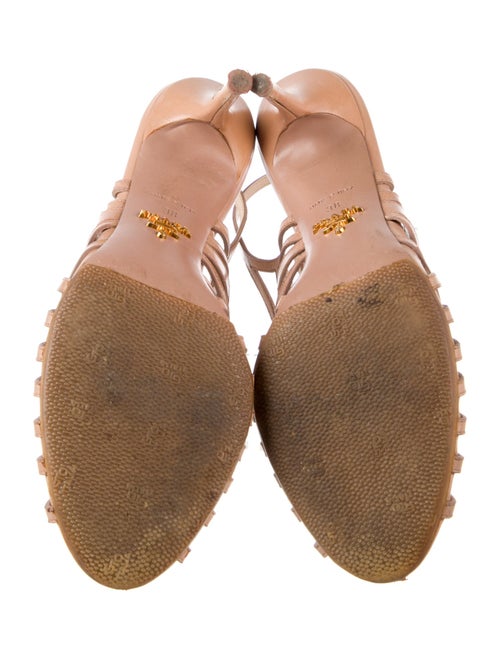 Prada Leather Slingback Sandals