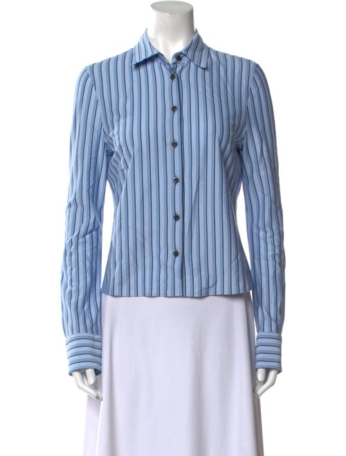 Prada 2025 Striped Button-Up Top