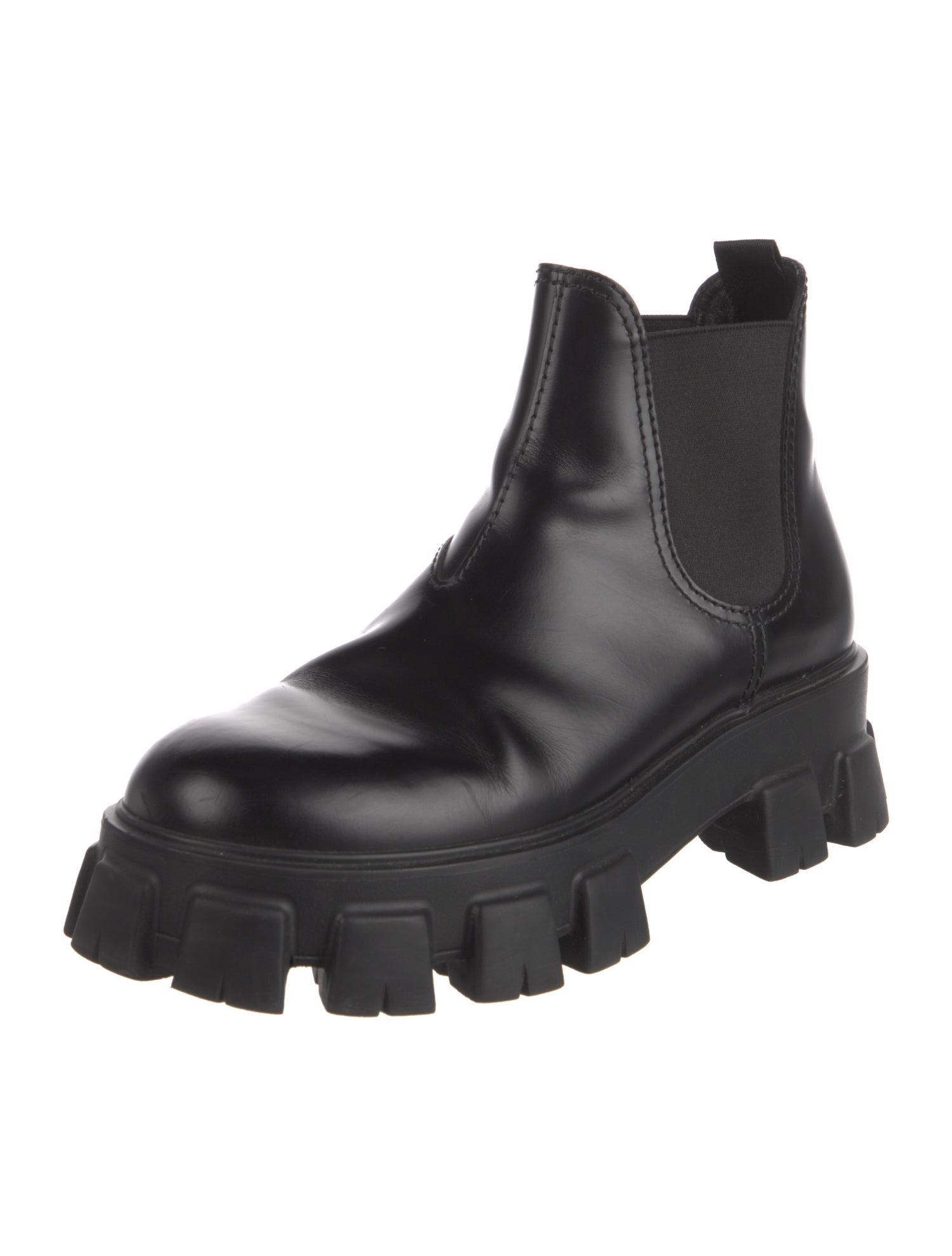 Prada Leather Chelsea Boots