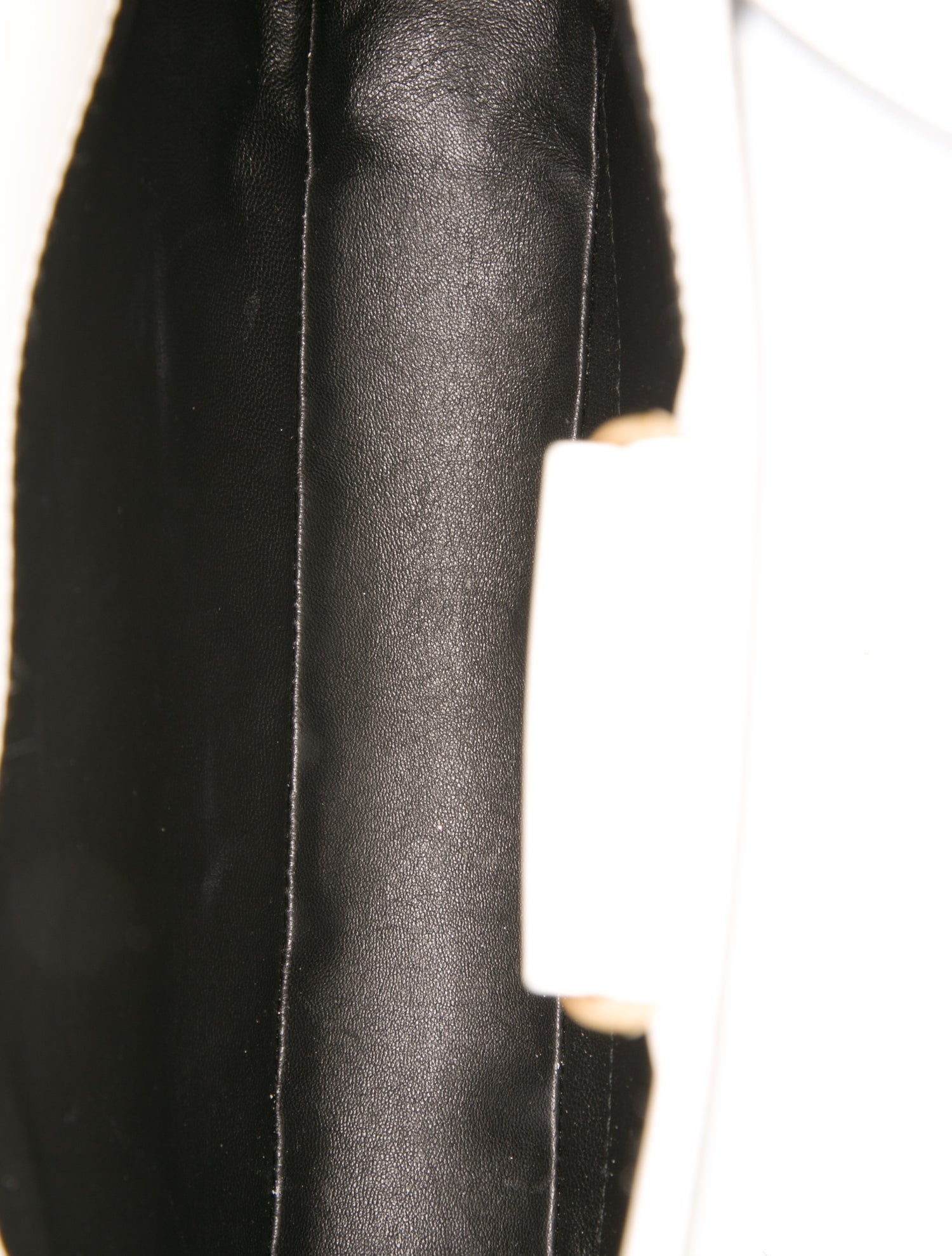 Prada Enameled Metal Triangle Cleo