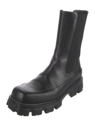 Prada Leather Chelsea Boots