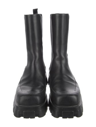 Prada Leather Chelsea Boots