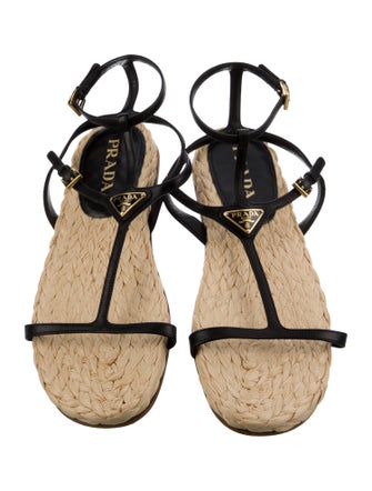 Prada Raffia Espadrilles