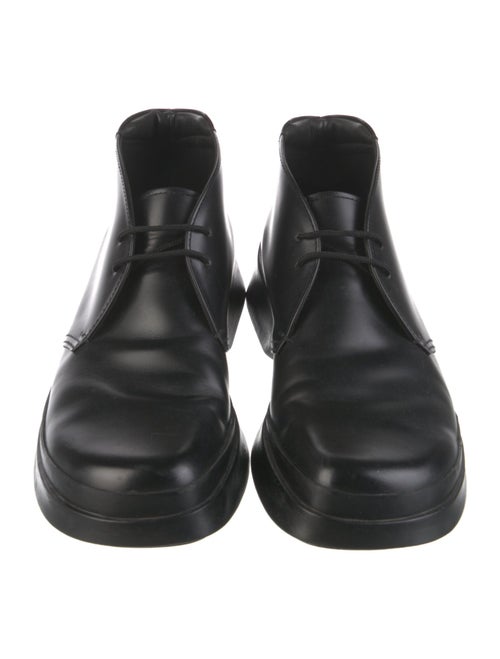 Prada Leather Lace-Up Boots