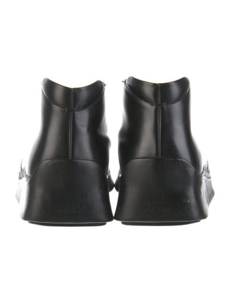Prada Leather Lace-Up Boots