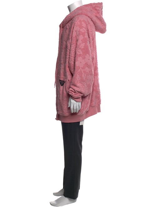 Prada 2022 Enameled Metal Triangle Hoodie