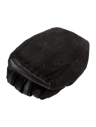 Prada Enameled Metal Triangle Pouch