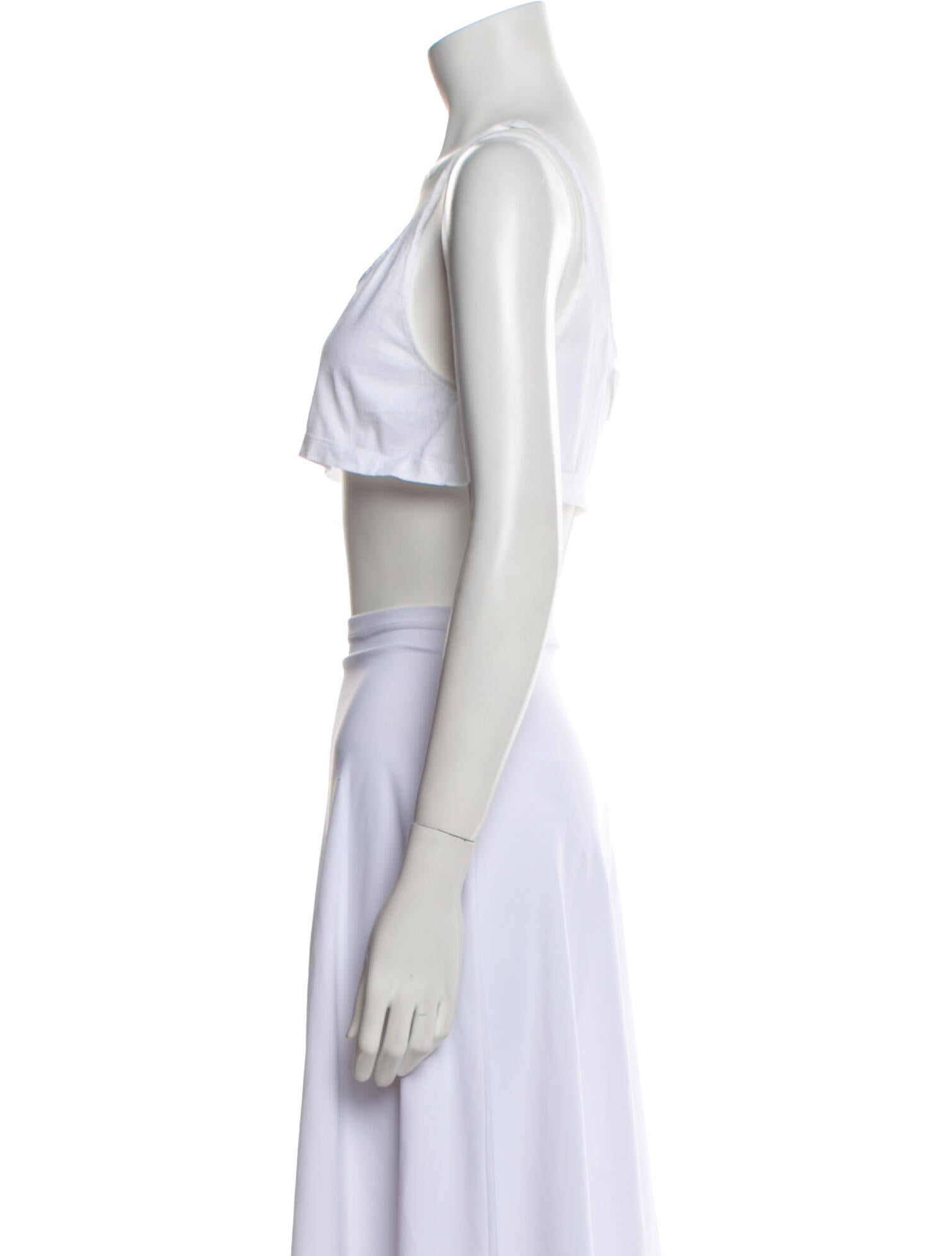 Prada 2021 Square Neckline Crop Top